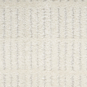 HomeRoots 5' Elegant Ivory and Gray Abstract Area Rug - Soft, Durable Design for Modern Living Spaces 8' X 10' 554829