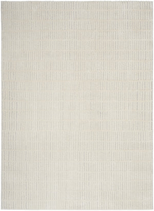 Homeroots 8' X 10' Ivory And Gray Geometric Area Rug  Polyester 554829