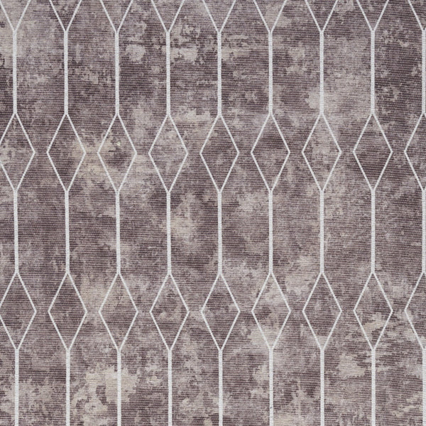 Homeroots 4' X 6' Gray And Ivory Geometric Power Loom Area Rug  Cotton Blend 554852