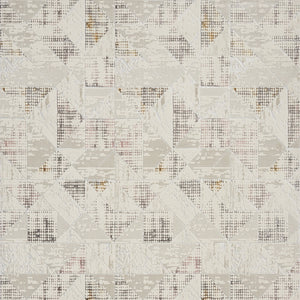 Homeroots 8' X 10' Beige Ivory And Gray Abstract Non Skid Area Rug  Polyester 554879