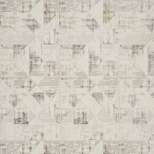 Homeroots 8' X 10' Beige Ivory And Gray Abstract Non Skid Area Rug  Polyester 554879