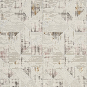 Homeroots 8' X 10' Beige Ivory And Gray Abstract Non Skid Area Rug  Polyester 554879