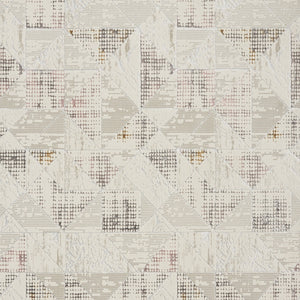 Homeroots 8' X 10' Beige Ivory And Gray Abstract Non Skid Area Rug  Polyester 554879