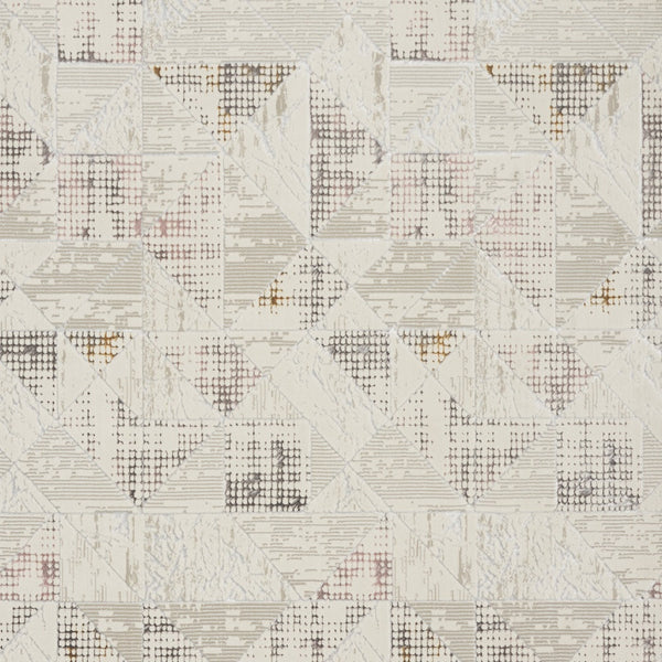 Homeroots 8' X 10' Beige Ivory And Gray Abstract Non Skid Area Rug  Polyester 554879