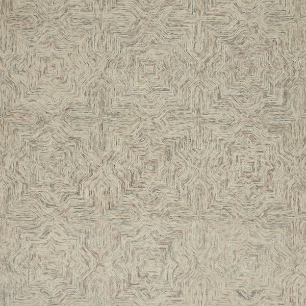 Homeroots 8' X 11' Blue And Ivory Wool Geometric Area Rug  Wool 554889