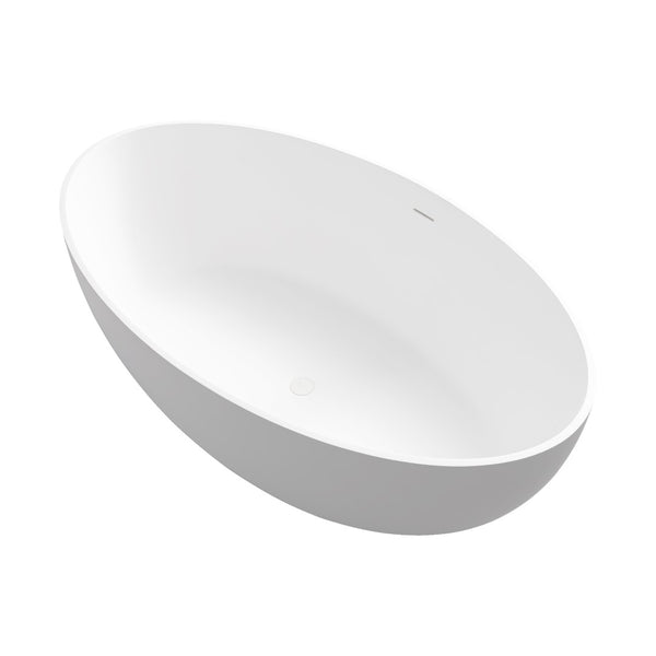 English Elm 67 Inch Freestanding Soaking Tub Eco Stone Resin Matte Finish Spa Bath Retreat T3785P353947