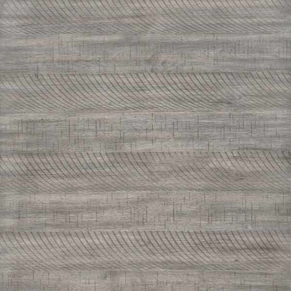 English Elm Centera Grey and Black Rectangular Dining Table with Extension Leaf, Plush Dove Gray Upholstery & Farmhouse Flair B062P358241