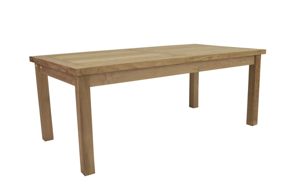 Homeroots 47" Solid Wood Outdoor Coffee Table - Elegant Teak Design For Stylish Backyard Gatherings & Relaxation   554929