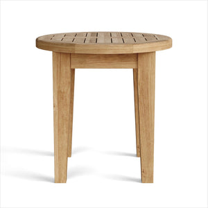 HomeRoots 20" Natural Solid Wood Outdoor Side Table – Durable, Stylish, and Perfect for Any Patio or Deck! 554932