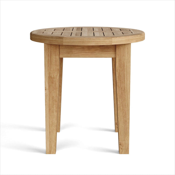 HomeRoots 20" Natural Solid Wood Outdoor Side Table – Durable, Stylish, and Perfect for Any Patio or Deck! 554932