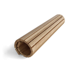 HomeRoots Natural Teak 20" Square Shower Mat - Stylish, Durable, Slip-Resistant Spa Accent for Indoor & Outdoor Use 554937