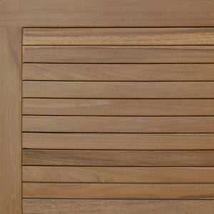 HomeRoots Natural Teak 39" Shower Mat - Elegant, Non-Slip, Water-Resistant Bath Accessory for Indoor & Outdoor Use 554941