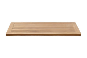 HomeRoots Natural Teak 39" Shower Mat - Elegant, Non-Slip, Water-Resistant Bath Accessory for Indoor & Outdoor Use 554941