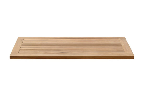 HomeRoots Natural Teak 39" Shower Mat - Elegant, Non-Slip, Water-Resistant Bath Accessory for Indoor & Outdoor Use 554941