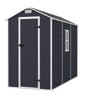 English Elm Campcraft Outdoor Resin Storage Shed with Hd Windows Uv Resistant Polypropylene Build W1598S00027