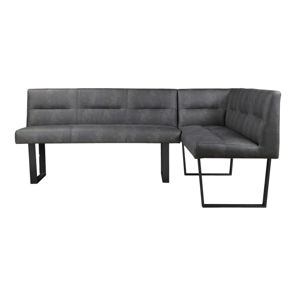 English Elm Hanlon Upholstered Corner Bench High Density Foam Seating for Modern Dining Nooks B2769S00012