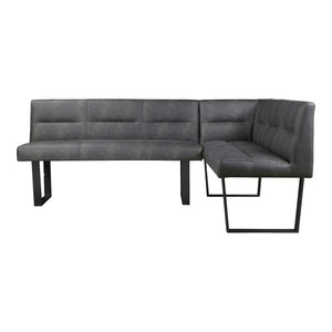 English Elm Hanlon Upholstered Corner Bench High Density Foam Seating for Modern Dining Nooks B2769S00012
