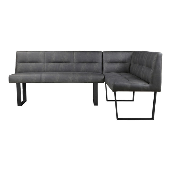 English Elm Hanlon Upholstered Corner Bench High Density Foam Seating for Modern Dining Nooks B2769S00012