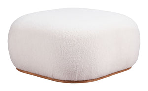 Azua Ottoman Cream 110084 Zuo Modern