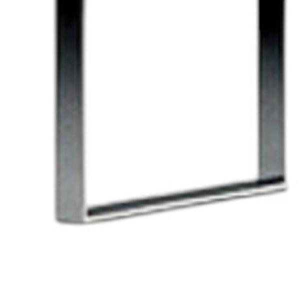 HomeRoots 67" Stylish White and Silver Three-Tier Etagere Bookcase - Modern Metal and Wood Design for Space-Saving 555009