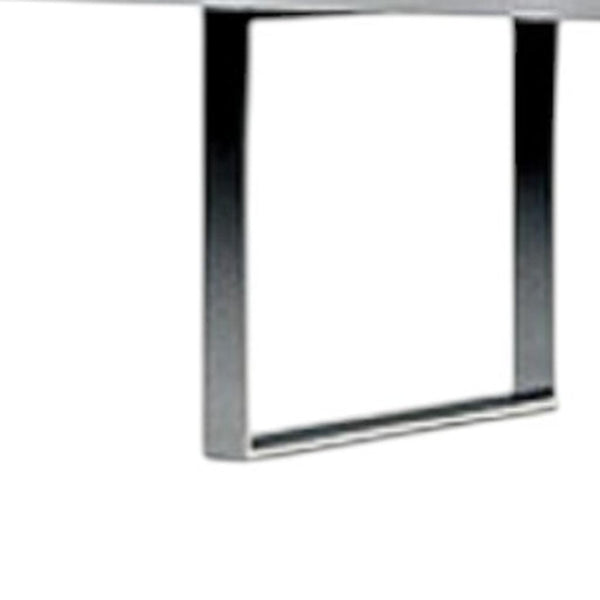 HomeRoots 67" Stylish White and Silver Three-Tier Etagere Bookcase - Modern Metal and Wood Design for Space-Saving 555009