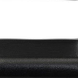 Homeroots Set Of Two Black And Silver Faux Leather And Metal Low Back Adjustable Height Bar Chairs   555023