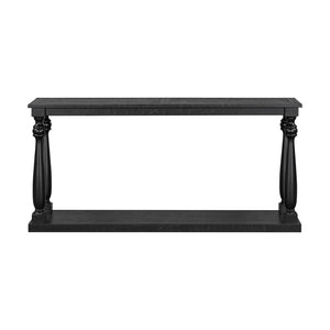 English Elm U_Style Vintage Wood Grain Console Table - Stylish Space-Saving Entryway Design With Lower Shelf N711P256976B-GIGA