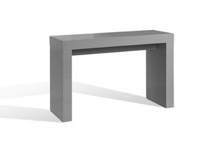 Homeroots 47" Gray Wood Block Console Table - Stylish Multi-functional Design For Living Rooms & More!   555122