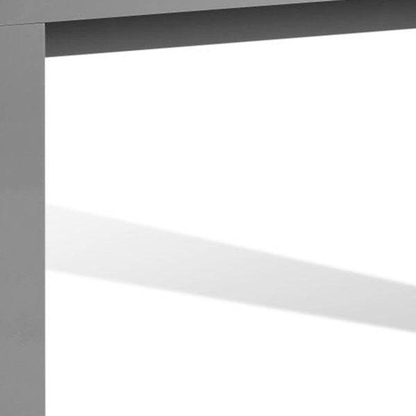 Homeroots 47" Gray Wood Block Console Table - Stylish Multi-functional Design For Living Rooms & More!   555122