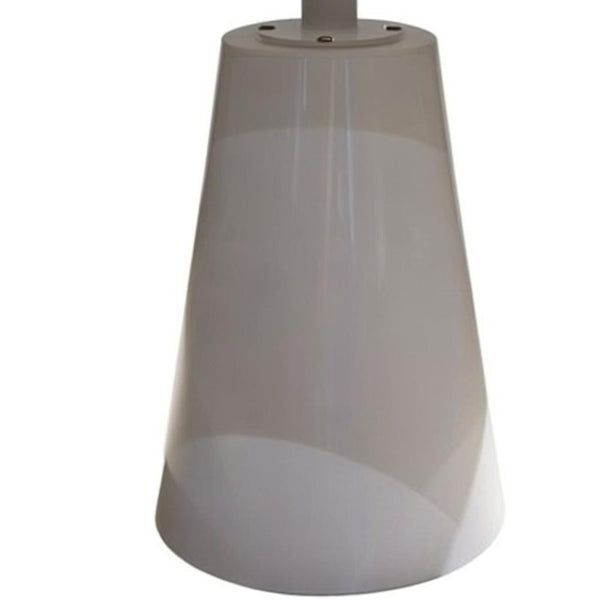 HomeRoots 42" Modern White Round Pedestal Dining Table with Glossy Finish - Perfect for 6, Stylish & Versatile 555150