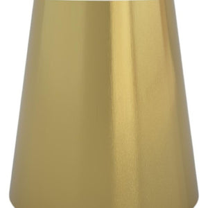 HomeRoots 54" Stunning Gray and White Marble Round Dining Table with Elegant Gold Metal Base for 6 People 555161