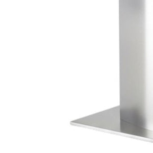 HomeRoots 71" Clear Glass and Silver Metal Pedestal Dining Table - Modern Design for Stylish Entertaining! 555184