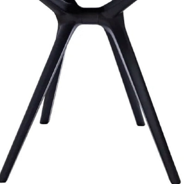 HomeRoots 27" Modern Black Square End Table - Heavy-Duty Polypropylene, Versatile Design for Any Room! 555197