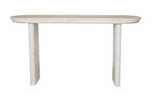 Homeroots 60" Natural Solid Wood Console Table - Stylish Multi-functional Entryway Furniture For Any Space   555318