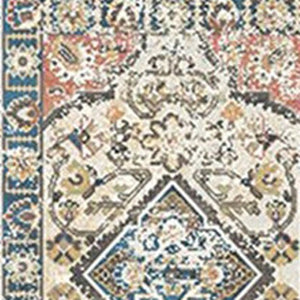HomeRoots 8' Beige Oriental Distressed Runner Rug with Elegant Fringe – Perfect for Hallways & Entryways! 555337