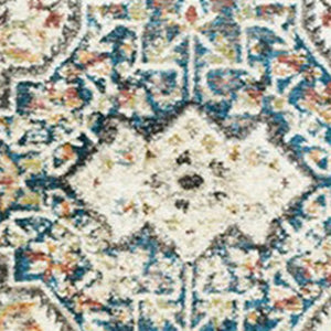 Homeroots 9' X 13' Beige Oriental Distressed Area Rug With Fringe  Polyester 555340