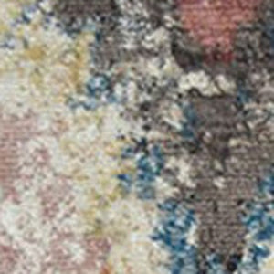 Homeroots 8' X 10' Blue Geometric Distressed Area Rug With Fringe  Polyester 555379