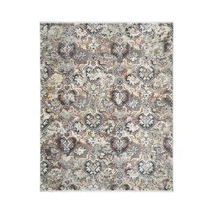 Homeroots 8' X 10' Rust Oriental Distressed Area Rug With Fringe  Polyester 555384