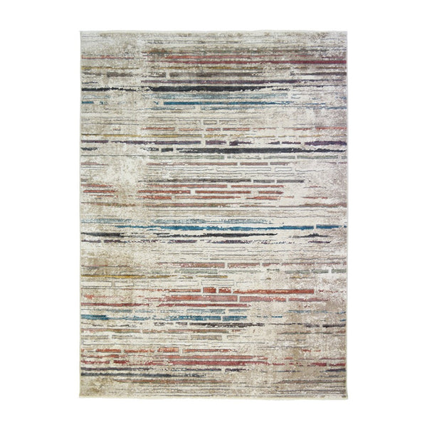 HomeRoots 9' Beige Geometric Distressed Area Rug with Classic Fringe – Stylish, Durable, and Stain-Resistant Design 9' X 13' 555390