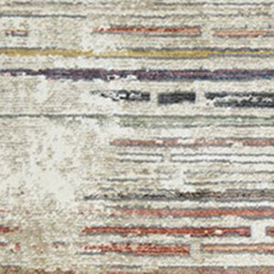 HomeRoots 9' Beige Geometric Distressed Area Rug with Classic Fringe – Stylish, Durable, and Stain-Resistant Design 9' X 13' 555390
