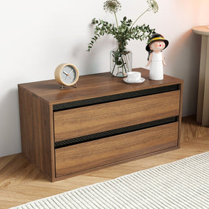 English Elm Stackable Modern Storage Cabinet – Versatile Mounted Solution With Drawers & Display Shelf For Any Room W331P289154-GIGA