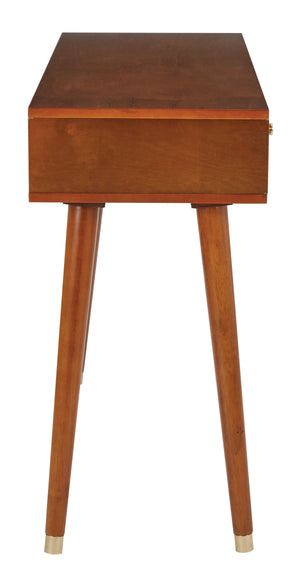 OSP Home Furnishings Cupertino Console Table Light Walnut