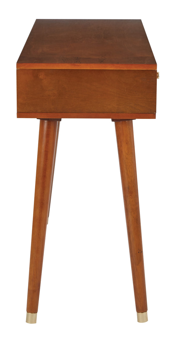 OSP Home Furnishings Cupertino Console Table Light Walnut
