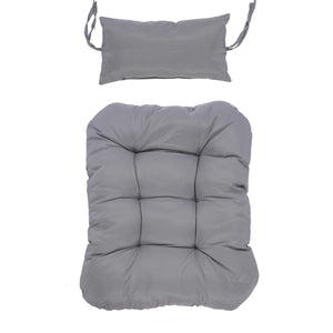HomeRoots Gray Solid Color Single Swing Chair – Ergonomic Indoor/Outdoor Retreat for Cozy Relaxation & Style 555422
