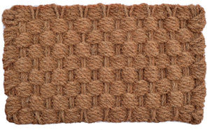 Homeroots 24" X 36" Brown Coir Weave Outdoor Door Mat   555448