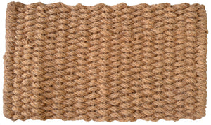 Homeroots 24" X 36" Brown Coir Weave Outdoor Door Mat   555450