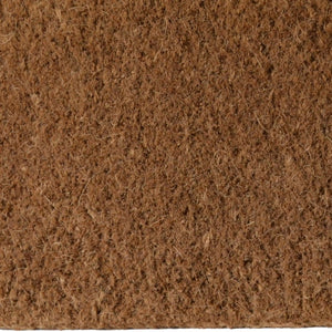 Homeroots 22" X 36" Brown Coir Outdoor Door Mat   555454