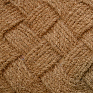 Homeroots 24" X 37" Brown Coir Weave Outdoor Door Mat   555567