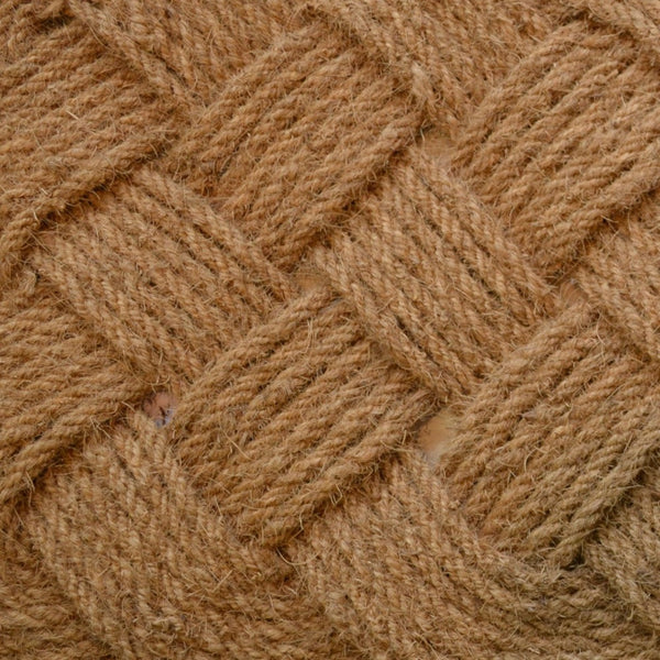 Homeroots 24" X 37" Brown Coir Weave Outdoor Door Mat   555567