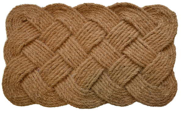 Homeroots 30" X 48" Brown Coir Weave Outdoor Door Mat   555568